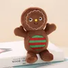 17cm mini karamel ve çikolata zencefilli bebek peluş bebek güzel Noel kolye hediyesi doldurulmuş peluş zencefilli oyuncaklar Noel ev dekor oyuncak