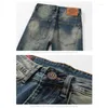 Jeans voor heren Vintage blauw gewassen All-Match Street Smart-broek Kokerbroek Casual Trend High Heren