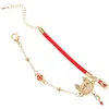 Bracelets de charme Cordon Bracelet Corde Pour Femmes Femmes Couples Cadeau Année Protection Style Chinois