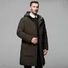 Donsparka's voor heren Lange eendendonsjassen Nieuwe winter met capuchon Casual donsjassen Hoge kwaliteit Heren Outdoor Winddicht Warme jassen HerenkledingL231209