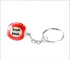 Key Rings Key Rings 16PcsSetLot Mini Billiards Shaped Keyring Assorted Colorf Pool Small Ball Keychains Creative Hanging Decorat8164988