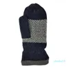 Designer Bruceriver Mens Snowflake Knit Mantens med Warm Thinsulate Fleece