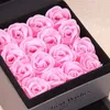 LDPF Soap Rose Box Flower Smycken Wishes Ring Armband Presentlåda Konserverad blomma för alla hjärtans jul romantiska tjej269k