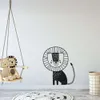 Autocollants muraux Lions amicaux de Style nordique pour chambre d'enfants, sparadrap muraux d'art Animal de dessin animé, décoration de maison en vinyle Pvc, décoration de chambre de bébé