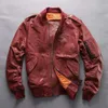 2023 männer Echte Schaffell Unten Vintage Schaffell Abschnitt Casual Mantel Motorrad Biker Jacke Plus Größe