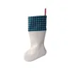 Buffalo Plaid Christmas Stocking Blank Xmas Candy Socks Gift Bag Santa Stockings Tree Christmas Decorations fast shipping BJ