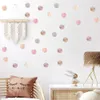 6 adesivi murali circolari colorati per la camera dei bambini, camera da letto, soggiorno, decorazione domestica
