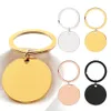 Dog Training Obedience 50Sets Round Blank Tags Personalized Pet Plate Medal Key Rings Customized Collar For Kitten Dogs Antilost Pendant 231212