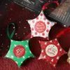 Kreatywne świąteczne cukierki pudełka mini Xmas gwiazdy świąteczne Wstąpy Piękne pudełka na prezent kolorowe pakiet pieczenia impreza dekoratio8553505
