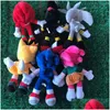 Stuffed Plush Animals 28Cm N Arrival Sonic The Hedgehog Tails Knuckles Ecna Toys Gift Drop Delivery Gifts Dhoxm