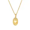 Colares de pingente de aço inoxidável colar sol coração para mulheres neckalce gargantilha tendência diária cor de ouro jóias casal acessórios