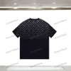 Xinxinbuy Men Designer Tee T Shirt Letter Gradient Printing Bawełniane Kobiety Kobiety Czarno-Białe Blue Grey Red S-2xl