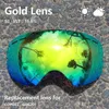 Ski Goggles Sunny Cloudy Lens for ski goggles GOG-201 anti-fog UV400 large spherical ski glasses snow goggles eyewear lensesOnly Lens 231212