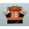 Niestandardowy Peter Vandermeer 18 Richmond Renegades Orange Hockey Jersey New Top Sched S-M-L-XL-XXL-3XL-4XL-5XL-6XL