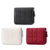 Wallets Vintage Female Simple Folded Wallet PU Leather Mini Zipper Coin Purse Women Solid Color Card Holder Accessories