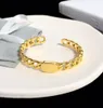 Классический дизайн Модный золотой браслет-манжета для женщин 18-каратный позолоченный браслет с любовным узлом Женщина хорошее обещание Брак Помолвка C3739295