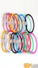 Charm Bracelets Big 13mm Real Coin Bridesmaid Colorful Stackable Silicone Rubber Stretch Freshwater Cultured Pearl Jewelry Women6632981