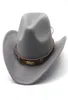 Wide Brim Hats Retro Fedora Hat Man039s Western Cowboy Men For Gentleman Dad Cowgirl Sombrero Hombre1320986