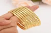 Bangle 4pcs Dubai India Gold Banles Banles Men Bracelets African European Etiopia Girls Dziewczyna Biżuter Bride Prezent Anklet8556475