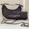 새로운 Zadig Voltaire Bag ZV Moonrock Half Moon Bags 디자이너 큰 날개 거친 가죽 여자 베개 어깨 리벳 핸드백 크로스 바디 체인 핸드백