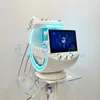 Hydra Facial Smart Ice Blue Machine Очистка радиочастота RF Lift Skin Tester Обнаружение кожи Черная голова Удаление головы