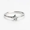 Pierścienie klastra 925 Sterling Srebrne kobiety pierścień z kamieniami cyrkonowymi gwiazdą romantyczny palec na damski rocznicowy prezent biżuterii