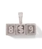 AZ 09 Custom Name Cube Letters Halskette Anhänger für Männer Frauen Gold Silber HipHop Schmuck mit Seilkette3766170