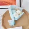 Decoratieve Bloemen 10 stks Kunstmatige Rose Anjer Boeket 3 Hoofden Zeep Bloem Moederdag Valentijnsdag Geschenk Bruiloft Souvenirs Thuis