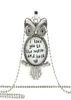 Collier pendentif hibou je t'aime jusqu'à la lune et au dos, bijoux blancs pour lui, son Art, cadeaux pour hommes 4528683