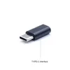 Adaptateur USB C vers micro USB s'adaptant côte à côte Adaptateur de type C mâle vers micro USB femelle Compatible avec téléphone, tablette et autres appareils argent noir