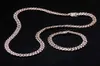 8 mm CZ Miami Cuban Link Chain Diamonds Naszyjnik Bling Bling z zamkniętym zapięciem Naszyjnik z cyrkonem 18 cali dla kobiet 19957718