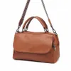 Evening Bags MS Satchel Genuine Leather Bag European and American Style Shoulder Crossbody Women Handbag Retro Casual Tote Brown In 231213