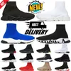 balencaigas shoes balenciaga balenciaga sock shoes Dantel Up Siyah Beyaz Tam Kırmızı Çorap Botları Koşucu Spor ayakkabıları Boyut 36-45