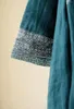 Damen Trenchcoats Grüner Mantel Vintage Baumwolle Leinen Winteroberbekleidung Chinesischer Stil Stehkragen Lange gepolsterte Jacke Damen gesteppt