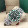 40 mm Rbow Rainbow Diamond Bezel Sapphire Baselworld zegarek męskie automatyczne zielone zegarki Mężczyźni sport 116610LV Pod ręką na rękę