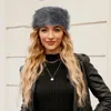 Berets Soft, rozmyte czapki na głowę Winter Winter Faux Pluszowe ochronę ucha termicznie sprężyste czapki czapkowe czapki