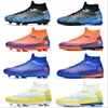 Autumn New Football Shoes Youth Adult High Top TF/AG Professional Football Footwear Lightweight Non Slip Football Sneakers