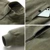 Men's Jackets Fleece Jacket Men Winter Thick Corduroy Jackets Coats Solid Color Zipper Stand Collar Windbreaker Fashion Casual Parkas Outwear 231212