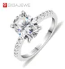 GIGAJEWE 2.0ct 7X9mmOval Cut White Gold Plated Ring 925 Silver Moissanite Jewelry Claw Setting Woman Girlfriend Gift GMSR-0409187645