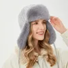 Trapper Hats Faux Rabbit Fur Bomber Hat Men Women Russia Ushanka Earflap Winter Ski Snow Caps Warm Gorras Invierno Mujer 231213