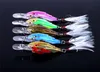 Ny ThreadFin Shad Crank Bait 65cm 6G 3D Eyes Live Target Bass Fishing Lure med VMC Feather Hooks6270956