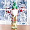 Tabletop Wine Racks Christmas Bottle Glass Holders Xmas Themed Decoration 3 Types Optional for Bar Cellar Cabinet 231213