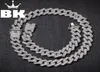 Neue Farbe 20mm Cuban Link Ketten Halskette Mode Hiphop Schmuck 3 Reihe Strasssteine Iced Out Halsketten Für Männer T2001133064949