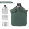 Camp Kitchen 3st Cookware Set Aluminium Military Canteen Cup Wood Spise With Cover Bag For Camping Toming Backpacking 231212