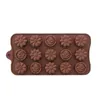 Bakningsformar som säljer choklad kisel mögel matkvalitet diy silikon blomma rose kaka jul godis dekoration kök 231213