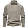 Herren Hoodies Sweatshirts Markenqualität verdicken warmes Fleece Herren Sweatshirt Reißverschluss Hals Pullover Winter Herrenbekleidung Herren Windjacke Jacken für Herren 231212