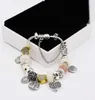925 Silver Plated Tree of life Pendant Charms Bracelet Set Original Box for Chain DIY Beads Charm Bracelets for Women Girls8332343