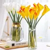 Decorative Flowers Wreaths 105Pcs Fake Calla Lily Artificial Flower Decorations for Home 37cm Wedding Bridesmaids Bouquet 231213