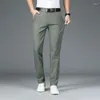Męskie garnitury Business Casual Suit Pants Men Solid Fashion Straight Office Formal Spoders Mens Classic Style Long C93