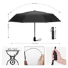 Parapluies Parapluie entièrement automatique pour femme mâle fort 3 pliant 8 nervures coupe-vent pluie et soleil support de haute qualité 231213